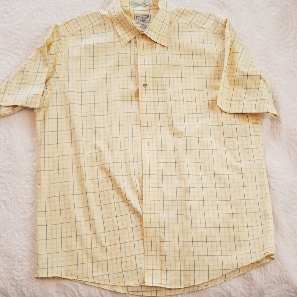 L,L Bean mens oxford button down shirt sz L reg.